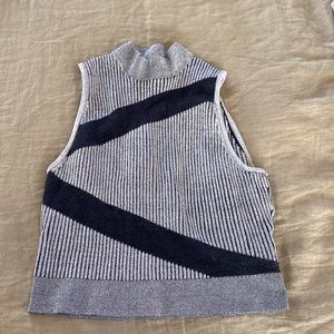 Cropped sweater tank